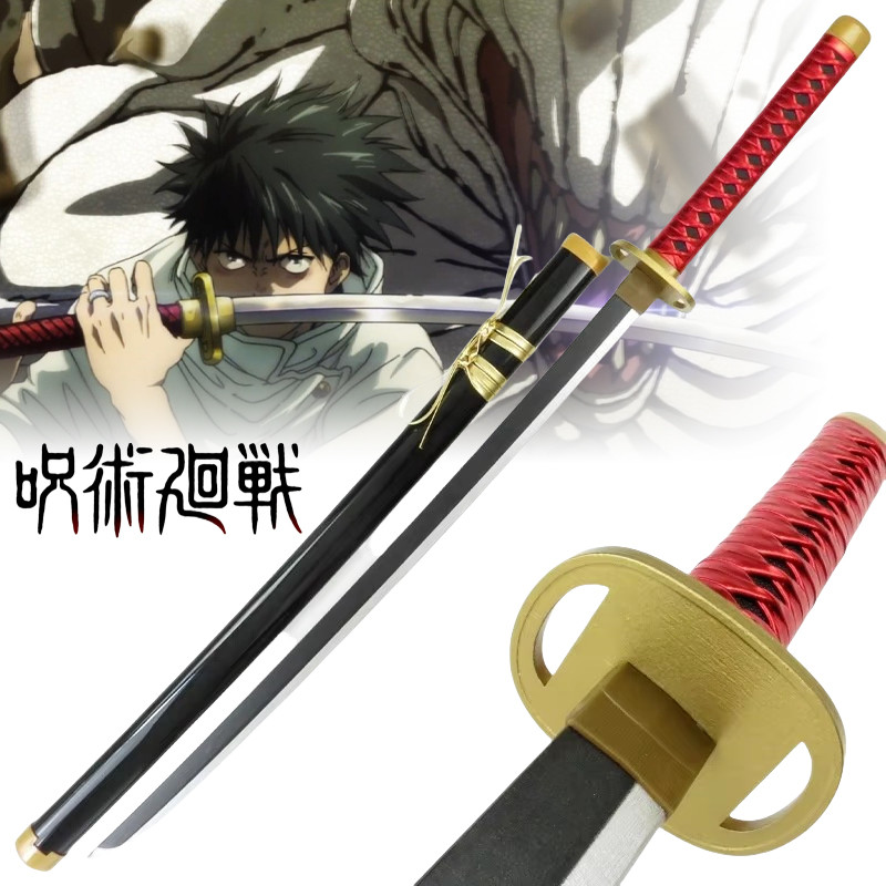 BELI SEKARANG Anime Okkotsu Yuta Katana Jujutsu Kaisen Cosplay Prop Sabre Wooden Ninja Knife Real Si