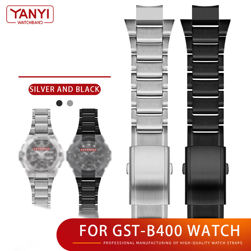 Stainless Steel Watchband For G-Shock Casio Gst-B400 Watch Strap Replacement Gst B400 Metal Band
