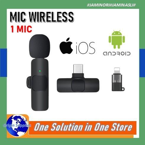 Microphone Wireless Mic Clip On Vlog Smartphone Type C /Iphone