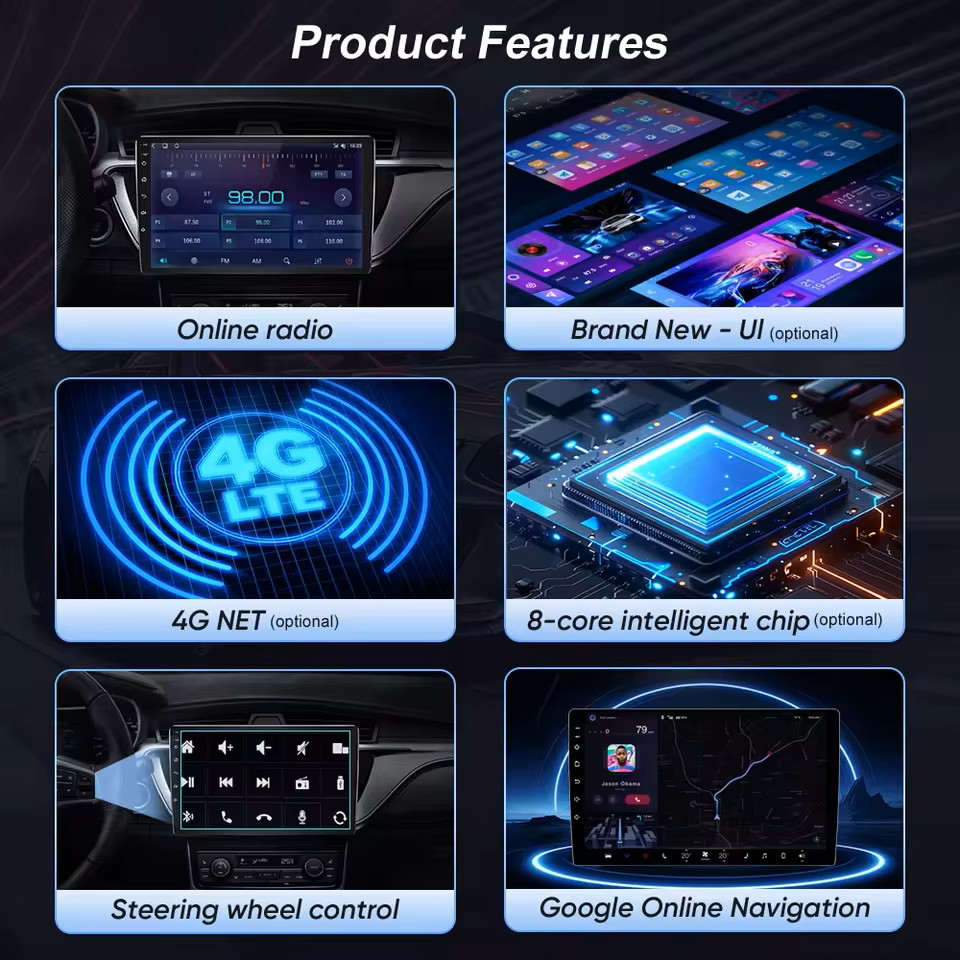 For Jeep Cherokee 5 KL 2014 - 2018 Android 15 Car Radio Screen GPS Navigation Carplay DVD No 2din 4G