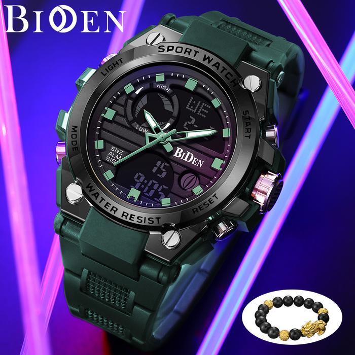 Biden Jam Tangan Pria Analog&Digital Original Sports Tali Silikon Jam Tangan Cowok
