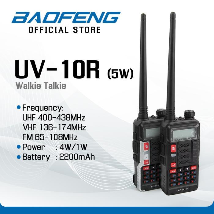 Baofeng Uv-10R (5W) Walkie Talkie Ht - Baofeng Indonesia