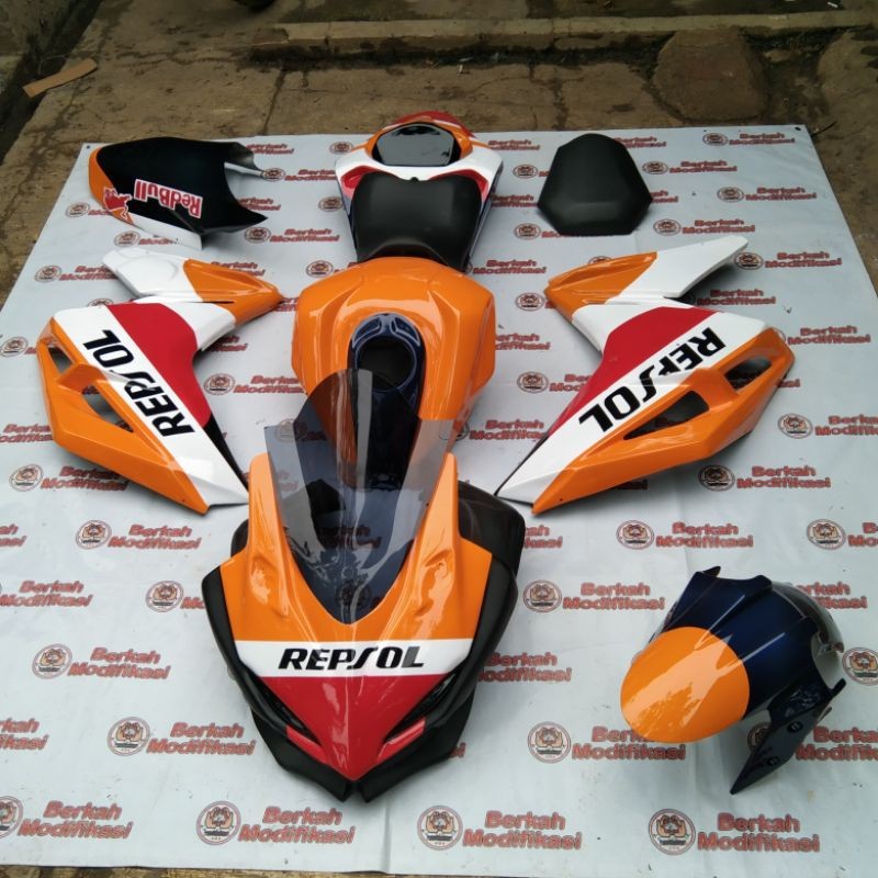 Full Fairing Body Sett Model CBR250RR PNP Honda CBR150R Lokal K45 Tahun 2014-2015