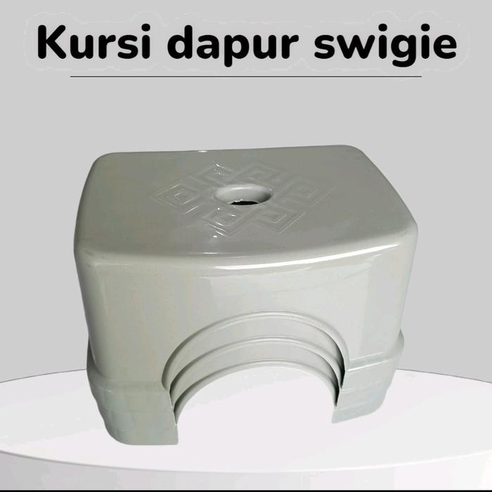 KURSI DAPUR SWIGIE DINGKLIK PLASTIK KUAT KOKOH