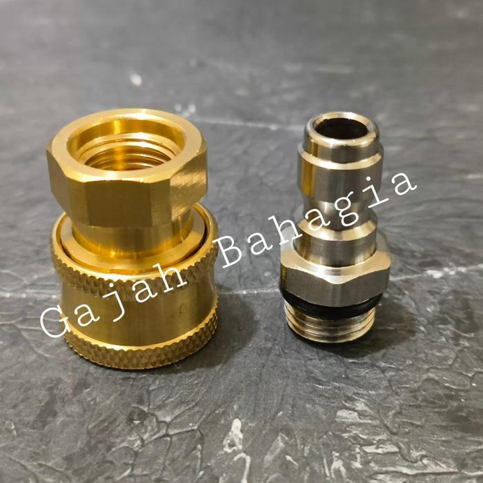 Quick Release Gun Dan Selang Jet Cleaner Konektor 1/4" Sambungan
