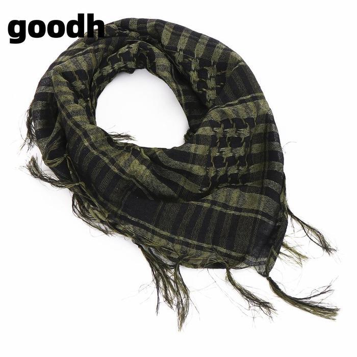 Syal Tahan Angin Militer Pria Wanita Hijab Muslim Shemagh Selendang Taktis Keffiyeh Arab Katun