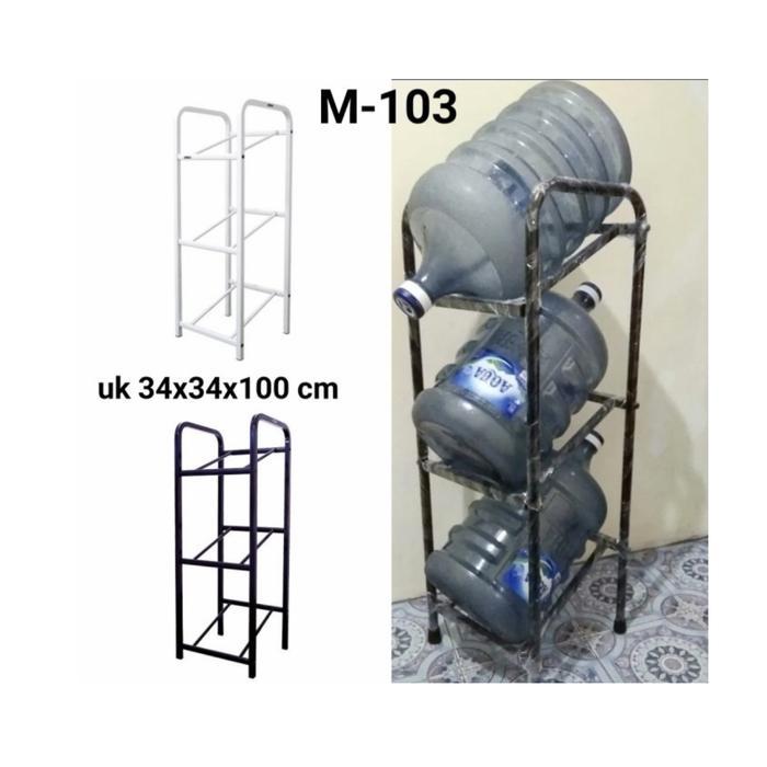 Rak Galon 3 Susun Rak Galon Air 3 Tingkat + roda