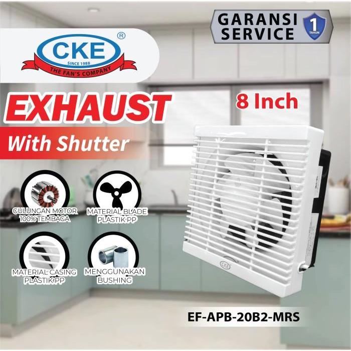 CKE Wall Exhaust Fan 8 Inch Kipas Angin Hexos Dinding Tembok Ventilasi 8