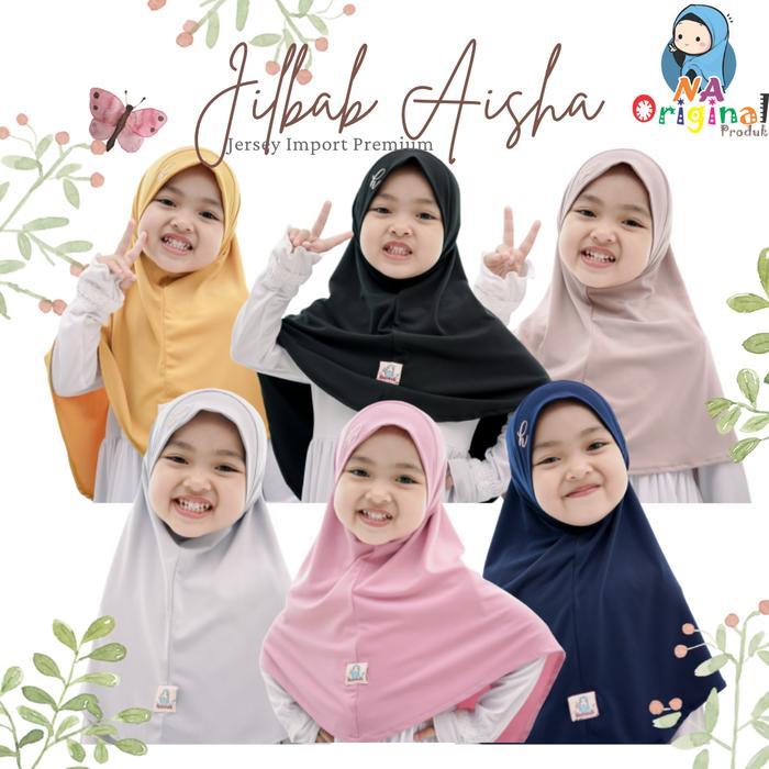 DISKON Jilbab anak aisha hijab syar'i jersey premium original hasanah READY STOCK