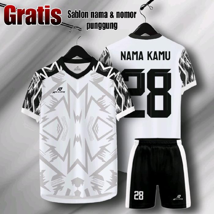 Premium Setelan Baju Bola Jersey Anak / Dewasa Gratis Sablon Nama Dan Nomor Punggung Original