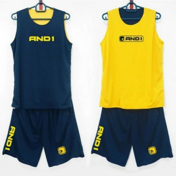 Premium Jersey Basket Anak And1 Indonesia Basketball Setelan Pria Dan Wanita - Jersey Training