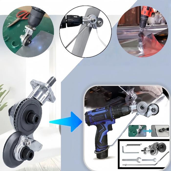 Pemotong Plat Bor Listrik/Adaptor Bor Ke Gergaji Potong Seng /Converter Bor Jadi Gunting/Pemotong