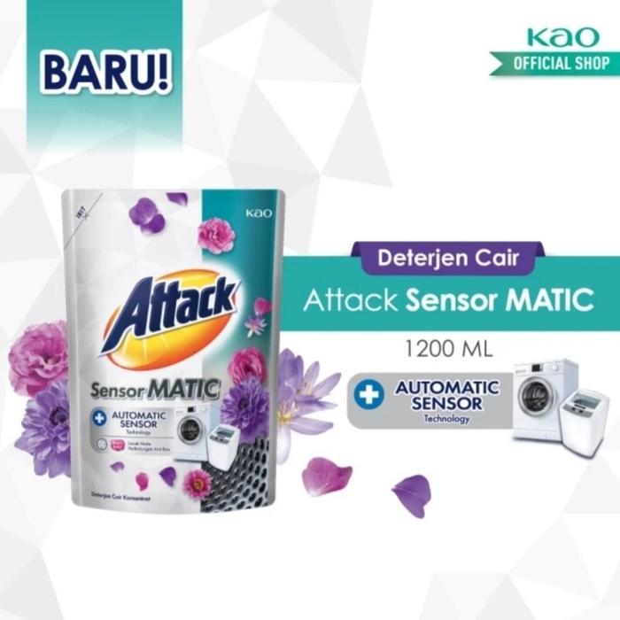 ATTACK SENSOR MATIC DETERJEN CAIR 1200 ML