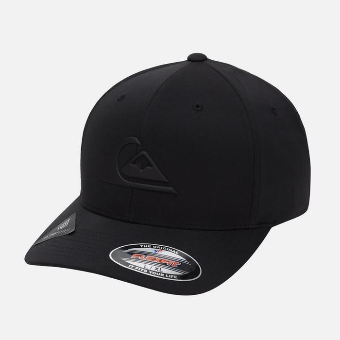 Topi Quiksilver Amped Up Flexfit Cap Amphibian True Black Original
