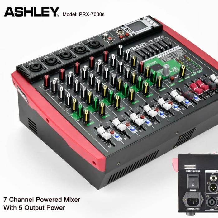 Power Mixer 7 Channel Output 5 Channel Ashley Prx-7000S Plus Subwoofer