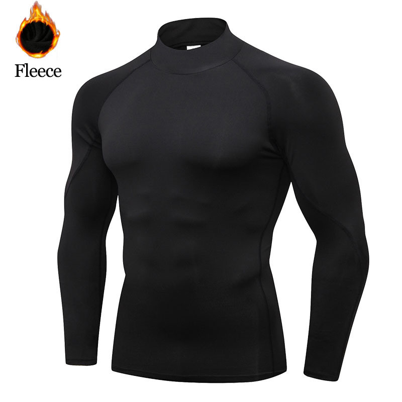 Winter Man Compression Shirt Cycling Clothing Warmth Shirt Warm Bottoming Shirt Men Compression