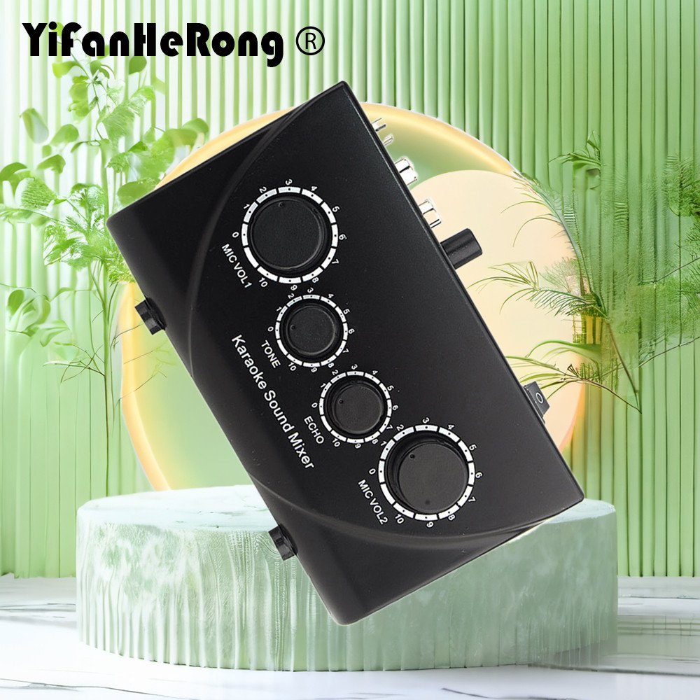 Karaoke Sound Mixer Professional Audio System Portable Mini Digital Audio Sound Karaoke Machine Echo