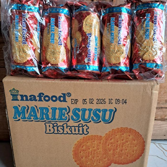 "New" Ecer 1 Roll Biskuit Marie Susu Inafood - Snack Cookies