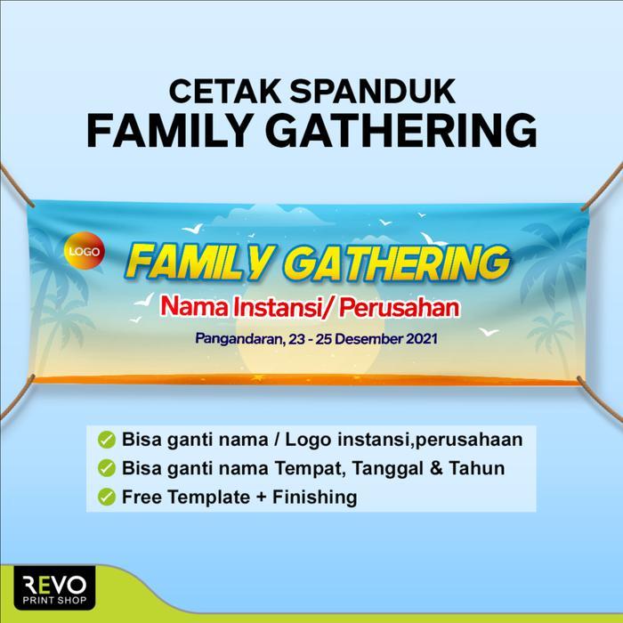 SPANDUK BANNER FAMILY GATHERING / CETAK SPANDUK FLEXI CHINA