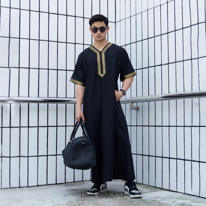 Promo- Ziyad Thobes Gamis Sultan Jubah Abaya Thobe Pria Muslim Lebaran Viral Bahan Katun Premium