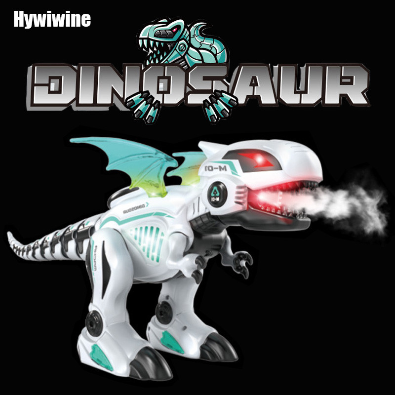 Rc Dinosaurs Robot Toys Electronic Boy Simulation Action Sound Light Music Spray Dinosaurs Model