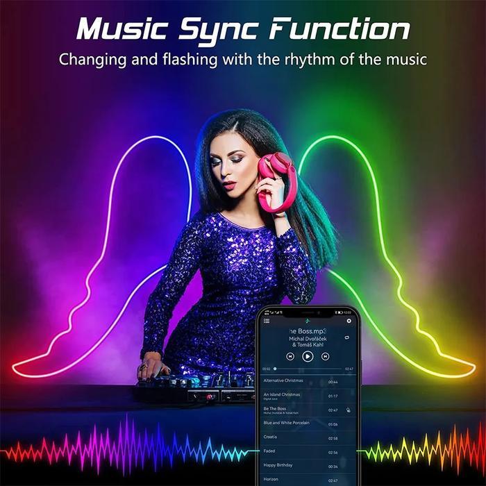 LED ALIS NEON FLEXIBLE FLEX RGB MATRIX SYMPHONY 12V RUNNING METERAN