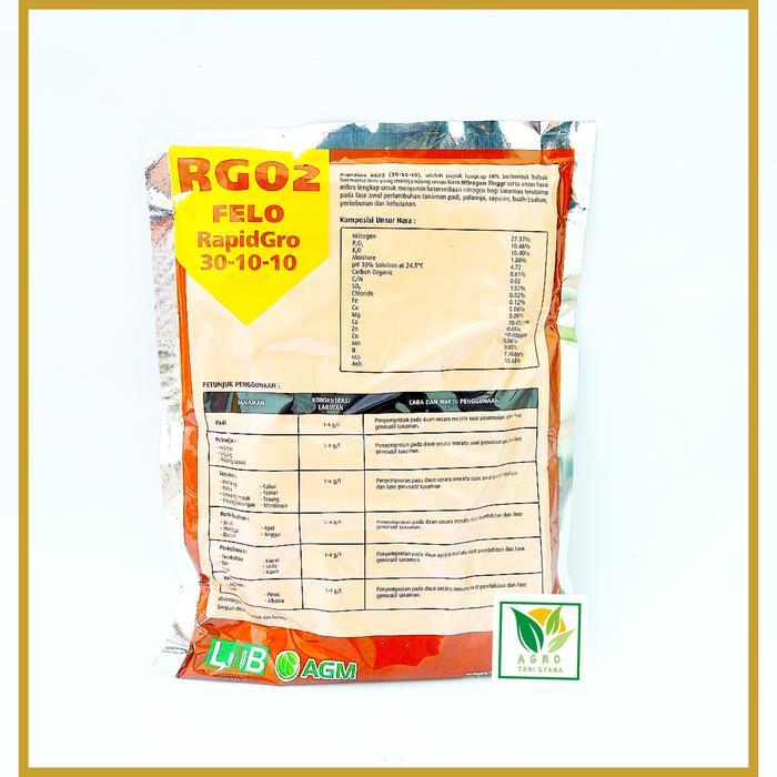 FELO RG 02 RAPIDGRO 30-10-10 PUPUK LENGKAP NPK 500GRAM (FASE VEGETATIF)