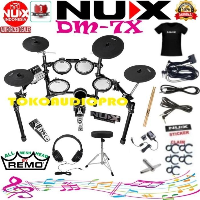 Nux Dm7X Drum Elektrik Paket Nux Dm-7X Dm7-X Co