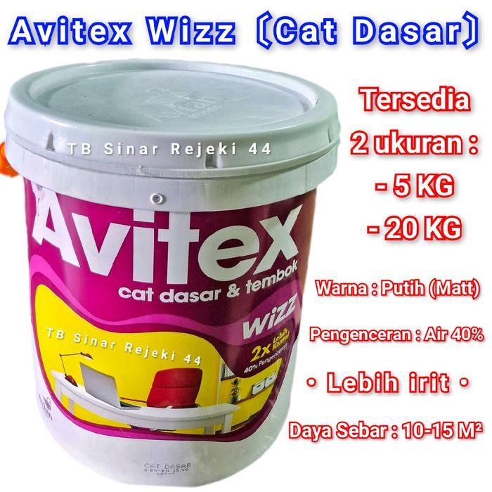 New AVITEX WIZZ CAT DASAR TEMBOK 20 KG Wall Sealer Alkali Resisting Primer Avian Brands