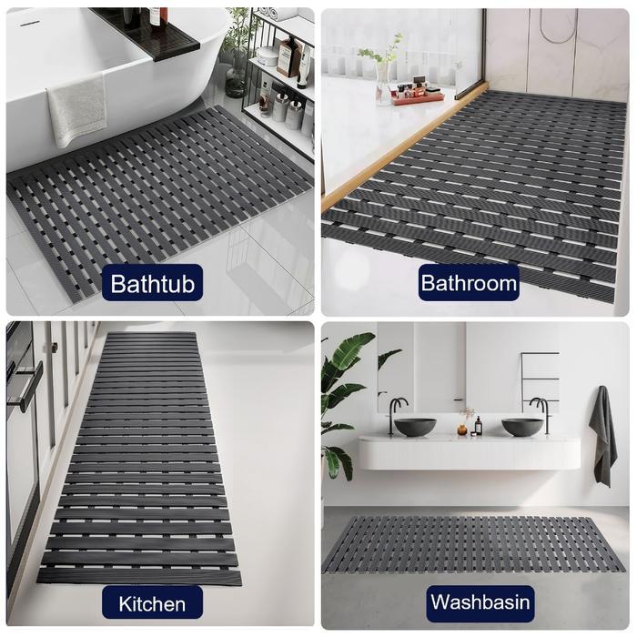 [COD] 43x120cm Keset anti slip kamar mandi/Keset Kamar Mandi Anti Slip Tebal Alas Kamar Mandi Jaring