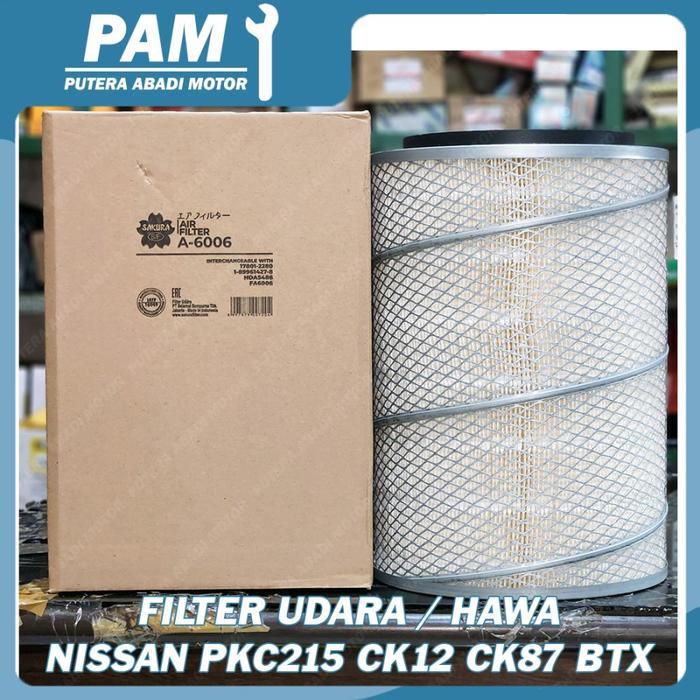 Filter Udara Hawa Nissan Ck12 Ck87 Btx Pkc215 Sakura A-6006 A 6006