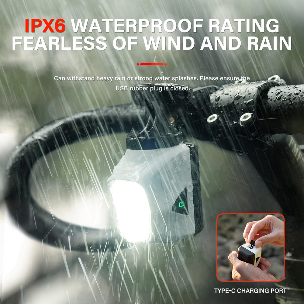 TOWILD DL1200S/DL1700 BICYCLE LIGHT WITH CUT-OFF LINE BEAM1900LM RECHARGEABLE BIKE FRONT LIGHT POWER