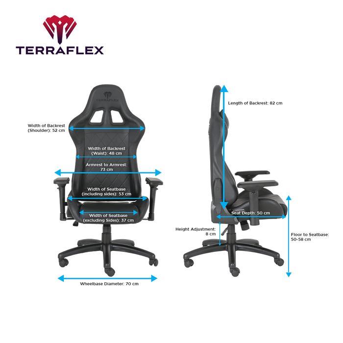 Terraflex Tf-1 Gaming Chair Kursi - Full Black