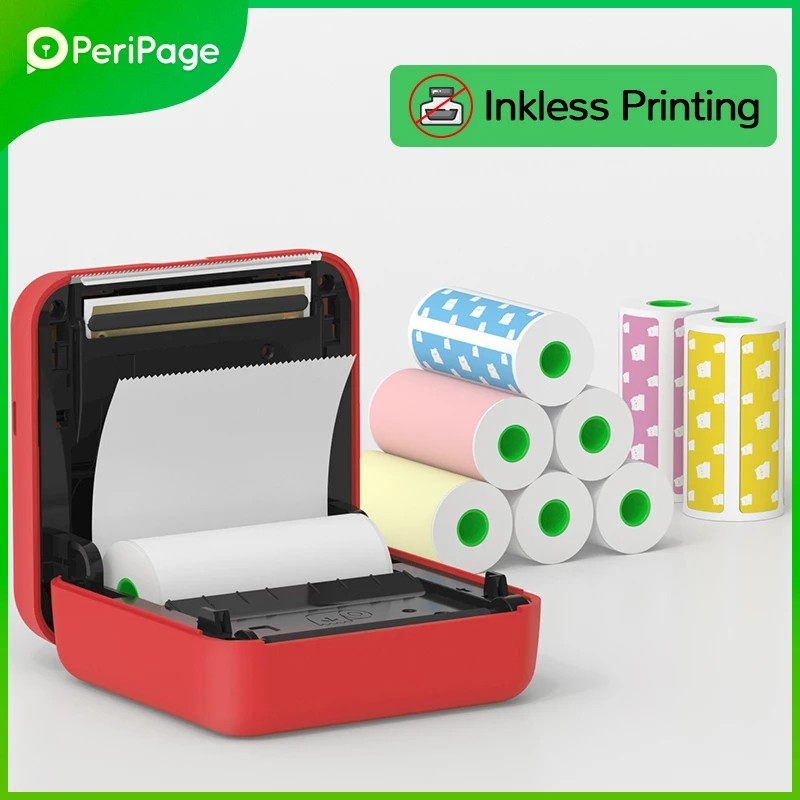 Peripage Original 304dpi A6 Thermal Photo Printer Mini Portable Bluetooth Pocket Printers Color