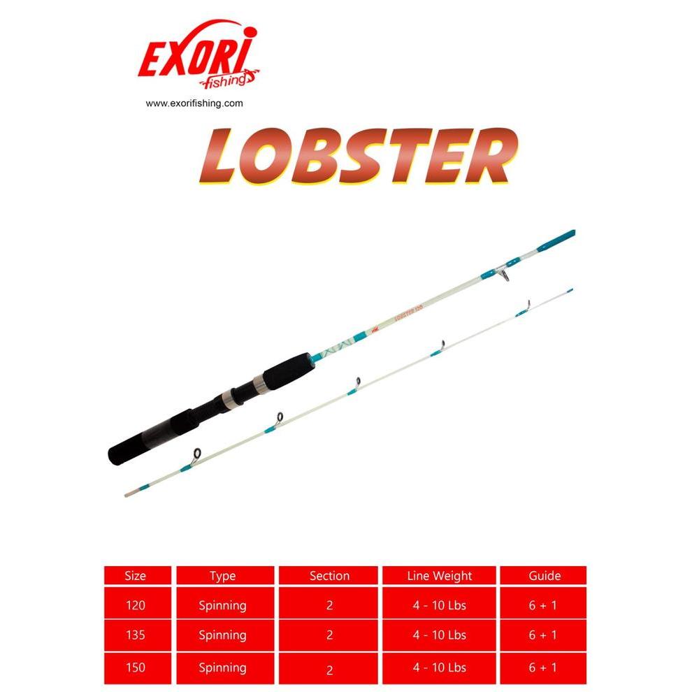 JORAN PANCING UDANG EXORI LOBSTER 120 135 150 CM LENTUR MARIT BANYAK FREE PIPA