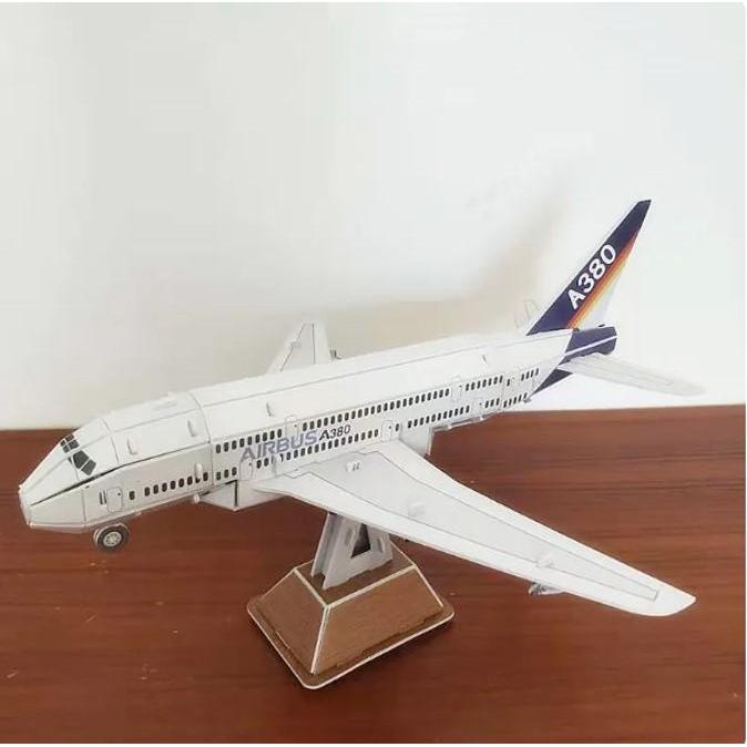 Miniatur Pesawat Boeing 737 A380 Puzzle 3d