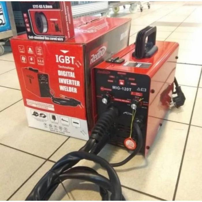 LAS MIG MESIN LAS MIG REDBO 120T + KAWAT FLUX 1 KG CO2 TANPA GAS