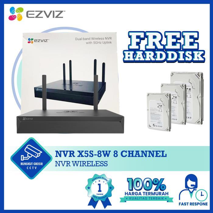 Nvr Ezviz 8Ch X5S-8W Nvr Wireless 8 Channel