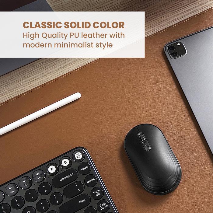 Uneed Premium Mousepad Pu Leather Desk Pad Waterproof
