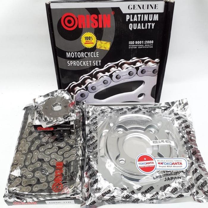 Gearset Gir Set Girset Depan Belakang Rantai Motor GL Max Neotech Grand Legenda Jupiter MX Old