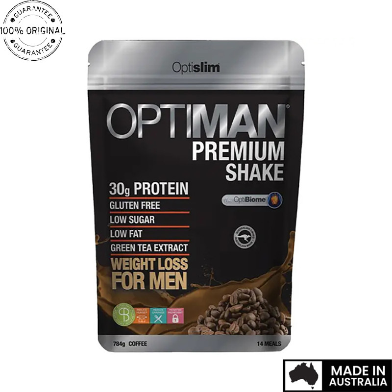Aussie Original Optislim Optiman Premium Shake Coffee 784g