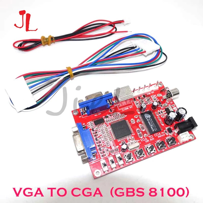 Professional VGA to CGA/CVBS/S-VIDEO Converter Arcade Game Video Converter Board for CRT LCD PDP