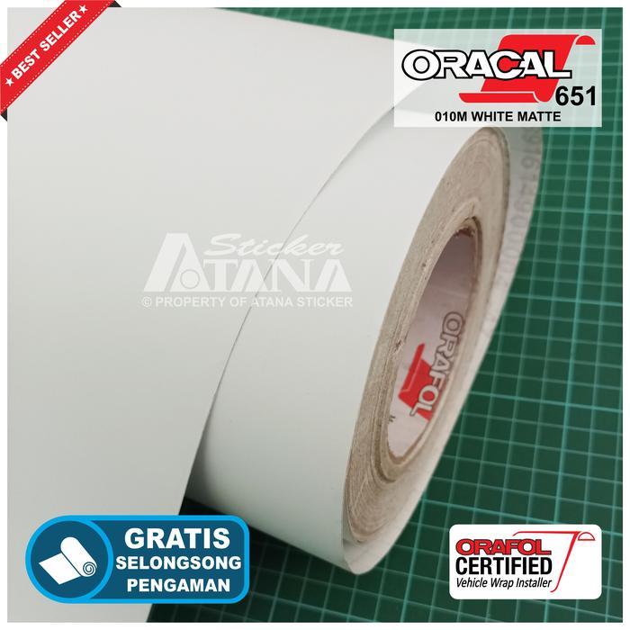 Skotlet Putih Doff Oracal 651 Stiker White Dop Matte Decal Mobil