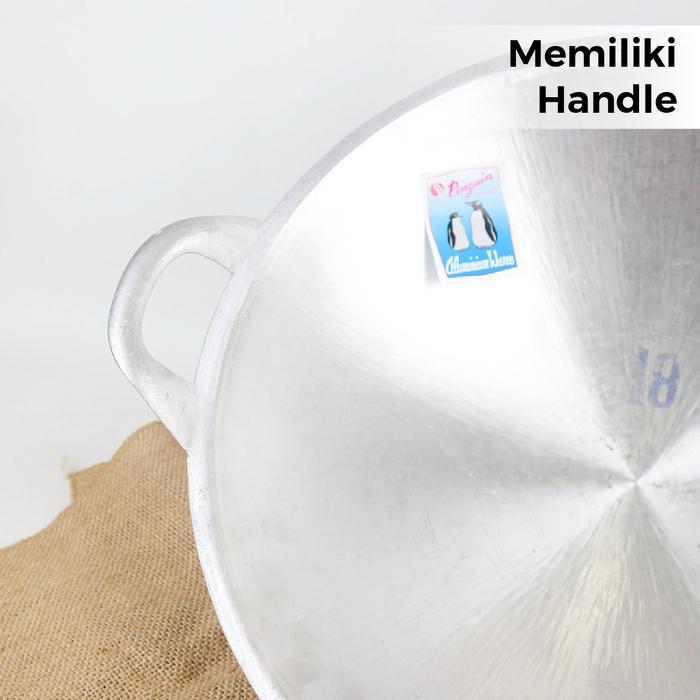 Wajan Pinguin No 16 Bahan Aluminium Tebal - DV