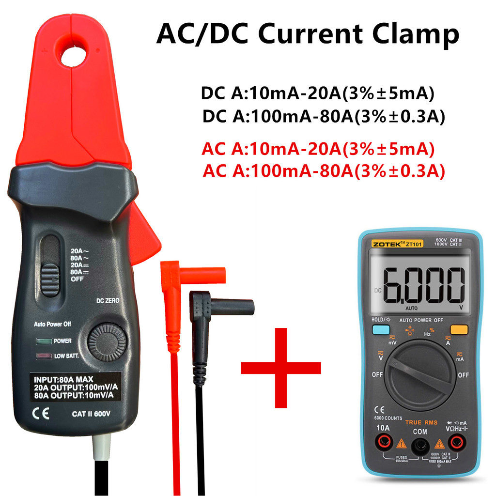 ETCR6000 ETCR6000B AC/DC Leakage Current Clamp Meter Non-Contact Automotive Leakage Current Clamp
