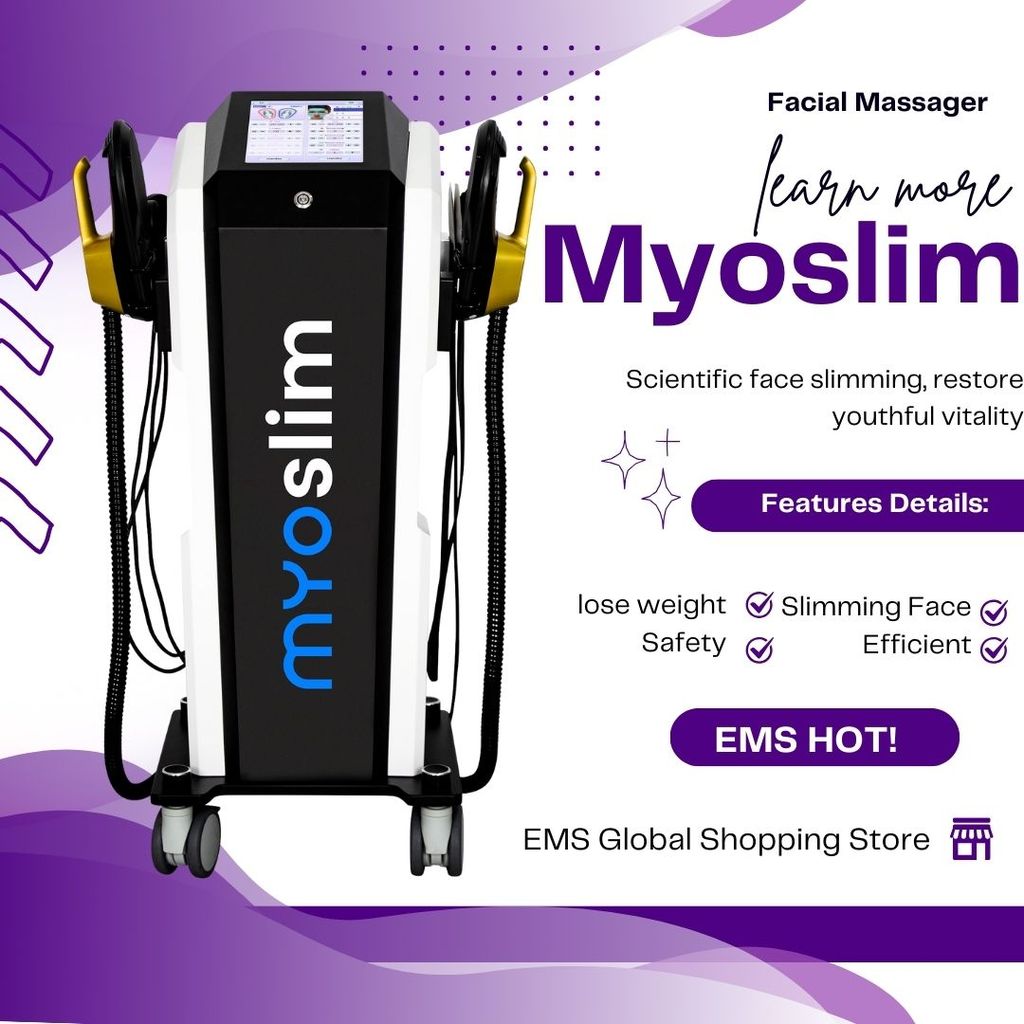 Myoslim RF Body Slimming and Face Slimming Muscle Training EMS Stimulator Slimming and Fat Burning