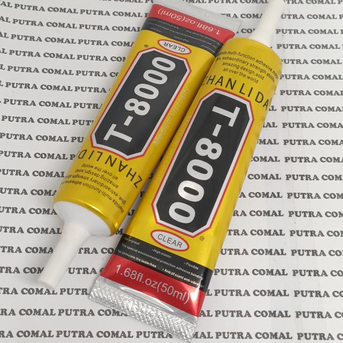 LEM PEREKAT LCD TOUCHSCREEN ZHANLIDA T8000 T-8000 PUTIH BENING 50ML