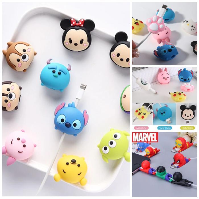 Cable Bite Pelindung Ujung Kabel Cable Protector Disney Marvel Stich
