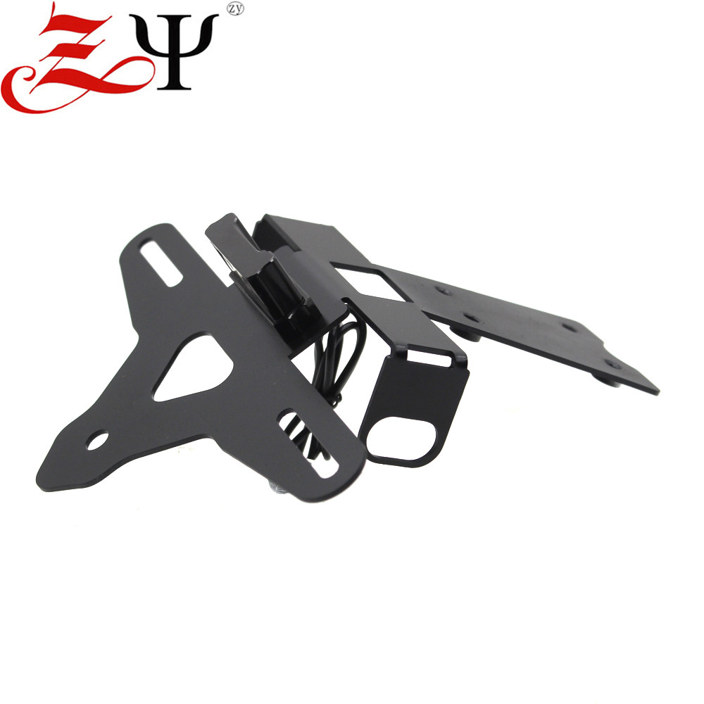 Motorcycle LED License Plate Light Bracket Frame Tail Tidy Fender Eliminator Holder For Honda CB750