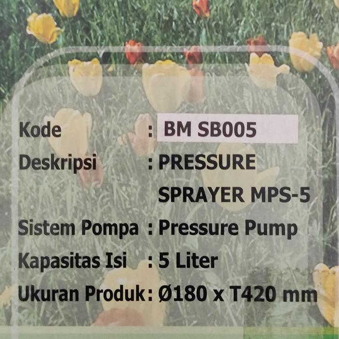 Alat Pompa Semprot Semprotan Hama Pressure Sprayer Maspion 5 Liter Co